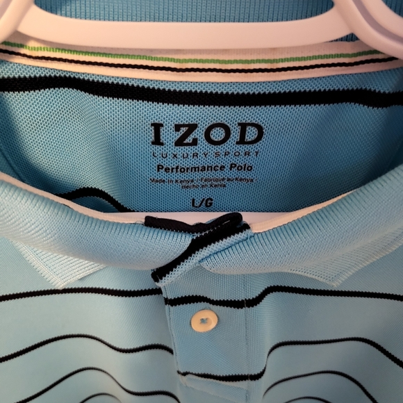 Men's Izod Luxury Performance Polo- Size Large - Picture 2 of 5
